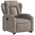 Sillón eléctrico reclinable elevable de tela gris