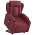 Sillón de masaje elevable eléctrico tela rojo