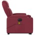 Sillón de masaje elevable eléctrico tela rojo