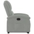 Sillón eléctrico reclinable elevable de terciopelo gris