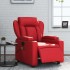 Sillón de masaje reclinable eléctrico de cuero artificial