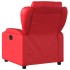 Sillón de masaje reclinable eléctrico de cuero artificial