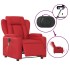 Sillón de masaje reclinable eléctrico de cuero artificial