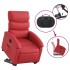 Sillón reclinable elevable cuero artificial