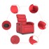 Sillón reclinable elevable cuero artificial