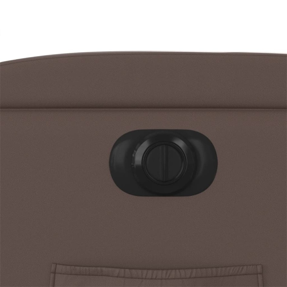 Sillón reclinable eléctrico de cuero sintético