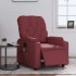 Sillón de masaje reclinable de cuero artificial rojo