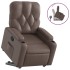 Sillón reclinable elevable cuero sintético