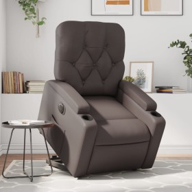 Sillón reclinable elevable eléctrico de cuero sintético