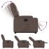 Sillón reclinable elevable eléctrico de cuero sintético