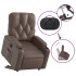 Sillón reclinable elevable eléctrico de cuero sintético