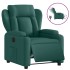 Sillón reclinable eléctrico tela verde