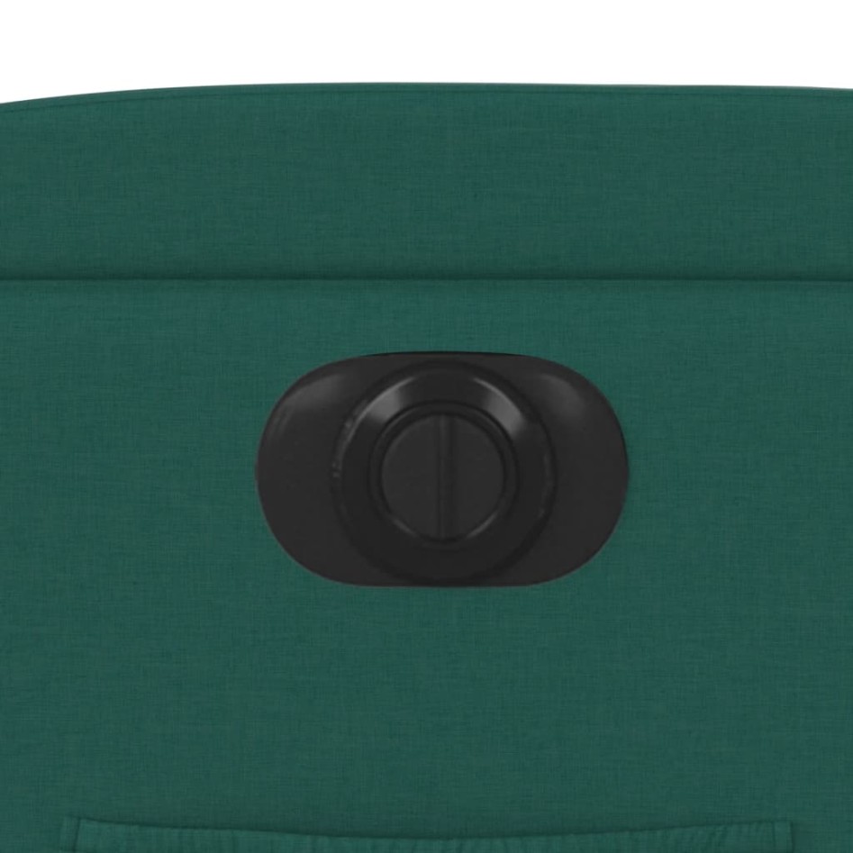 Sillón reclinable eléctrico tela verde