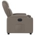 Sillón reclinable eléctrico tela gris