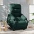 Sillón eléctrico reclinable elevable de tela verde