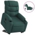 Sillón eléctrico reclinable elevable de tela verde