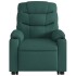 Sillón eléctrico reclinable elevable de tela verde