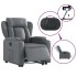 Sillón reclinable elevable eléctrico de cuero sintético