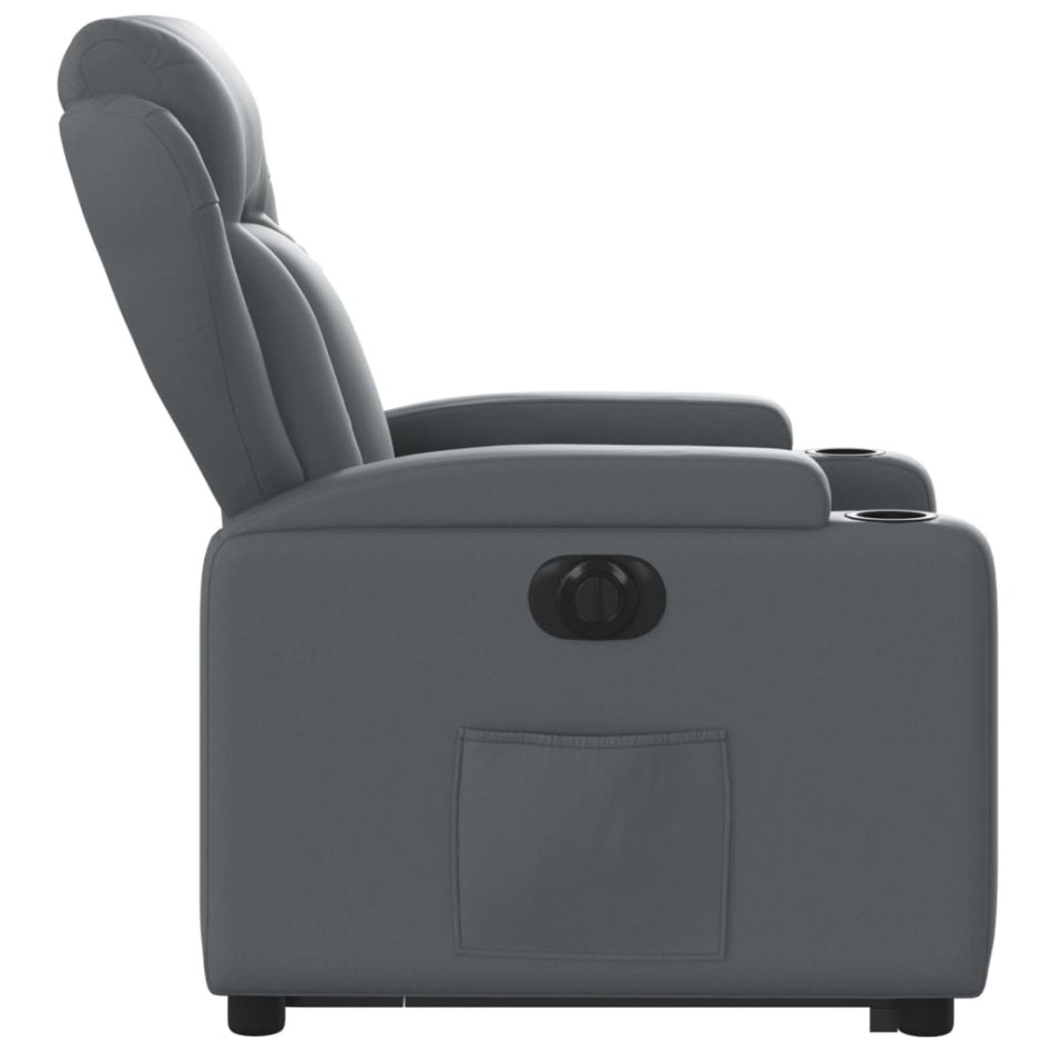 Sillón reclinable elevable eléctrico de cuero sintético
