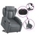 Sillón reclinable elevable eléctrico de cuero sintético