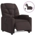 Sillón reclinable eléctrico tela marrón