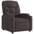 Sillón reclinable eléctrico tela marrón