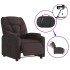 Sillón reclinable eléctrico tela marrón