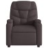 Sillón reclinable eléctrico tela marrón