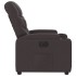 Sillón reclinable eléctrico tela marrón