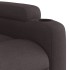 Sillón reclinable eléctrico tela marrón