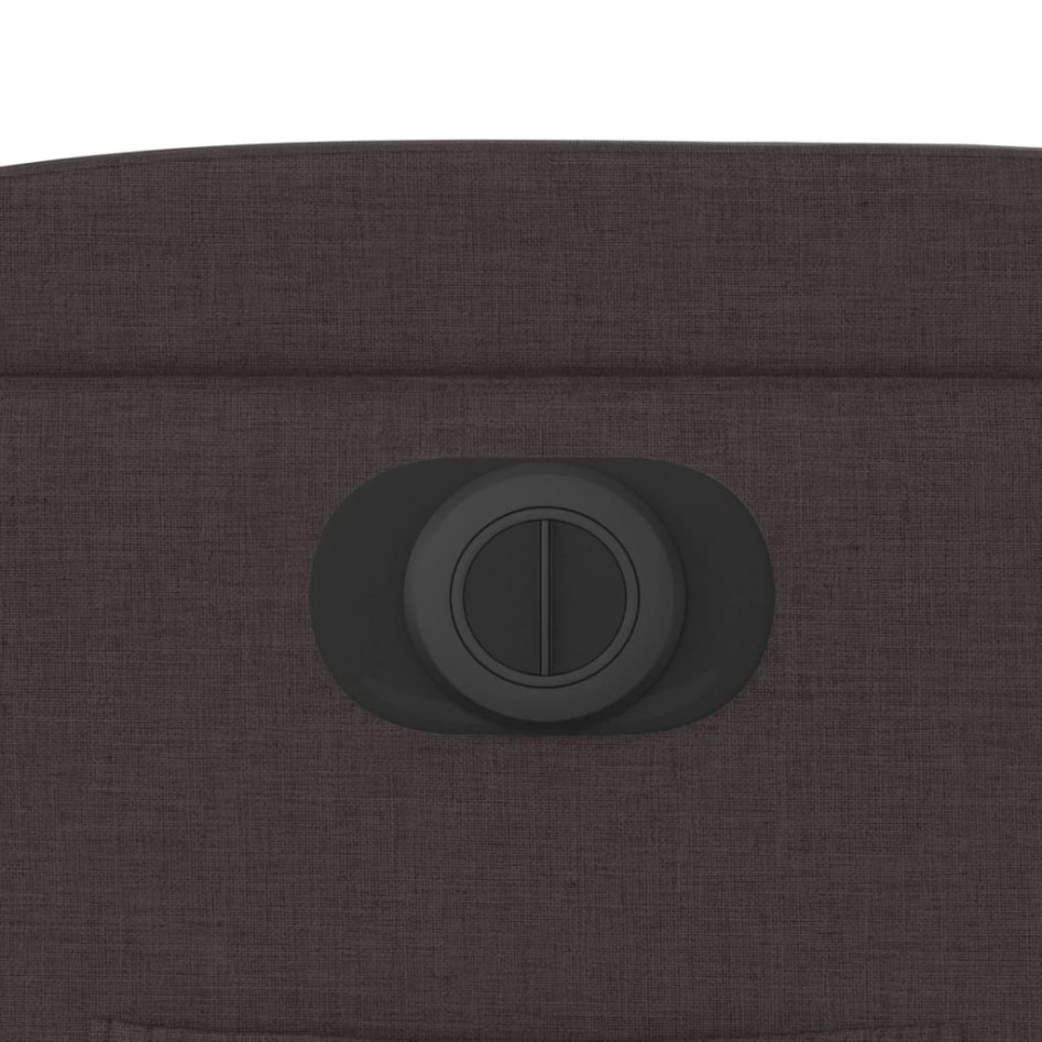 Sillón reclinable eléctrico tela marrón