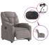 Sillón reclinable eléctrico tela gris
