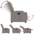 Sillón reclinable eléctrico tela gris