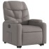 Sillón reclinable elevable tela gris
