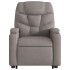 Sillón reclinable elevable tela gris