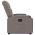 Sillón reclinable elevable tela gris