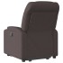 Sillón eléctrico reclinable elevable de tela marrón