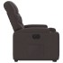 Sillón eléctrico reclinable elevable de tela marrón