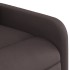 Silla de masaje reclinable de pie de tela marrón