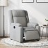 Sillón reclinable eléctrico tela gris