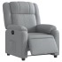 Sillón reclinable eléctrico tela gris