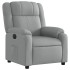 Sillón reclinable eléctrico tela gris