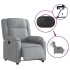 Sillón reclinable eléctrico tela gris