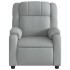 Sillón reclinable eléctrico tela gris