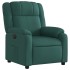 Sillón reclinable eléctrico tela verde
