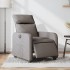 Sillón reclinable eléctrico tela gris