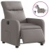 Sillón reclinable eléctrico tela gris