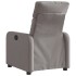 Sillón reclinable eléctrico tela gris