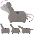 Sillón reclinable eléctrico tela gris