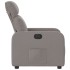 Sillón reclinable eléctrico tela gris